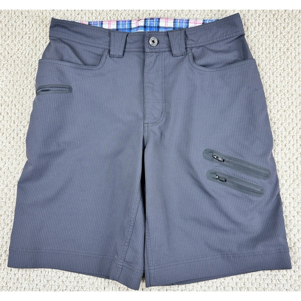 Lululemon Shorts Fits Mens 33 Gray Pinstripe Cadence Commute Cargo Utility Golf